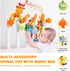 Jollybaby Baby Car Seat Stroller Crib Toys, Plush Hanging Spiral Activity Pram Crib Toy with Music Box, Rattles, Squeaker for Babies Infant Boys Girls Gifts (Giraffe)