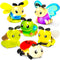 Tub Works Bugs Light Up Bath Toys, 6 Pack | Water-Activated Light