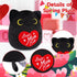 Best Mom Ever Black Cat Plush - Mother's Day Stuffed Animal with Heart