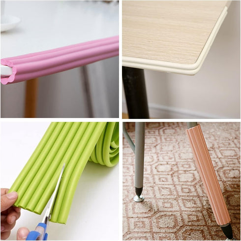 M2cbridge 6.5 Ft Multifunctional Baby Safety Bumper Edge and Corner Guard Coverage (Candy Pink)