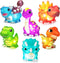 Tub Works Dinos Dinosaur Light Up Bath Toys, 6 Pack | Water-Activated