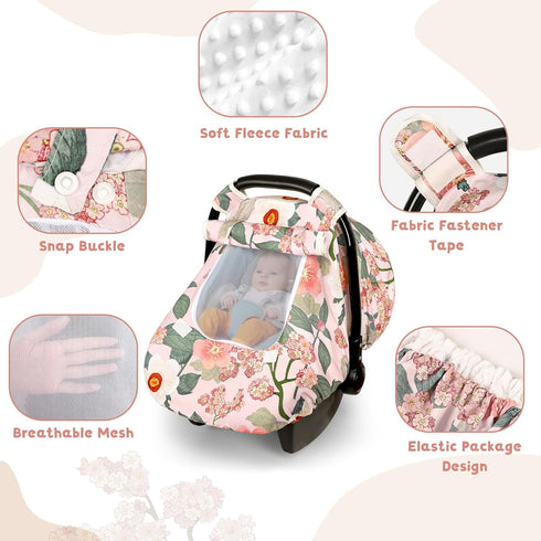 TANOFAR Car Seat Cover Baby, Winter Carseat Cover for Newborn, Infant Car Seat Cover with Windproof and Kick-Proof