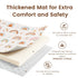 omedecal 50"50" 1.2" Tummy Baby Play Mat for Floor & Playpen, Thick High-density Foam Nursery Mat for Time, Soft Plush