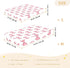 CZXW 52" 28" Pink Bows Crib Sheets Fitted x Natural Cotton Soft & Breathable for Baby Crib Mattress