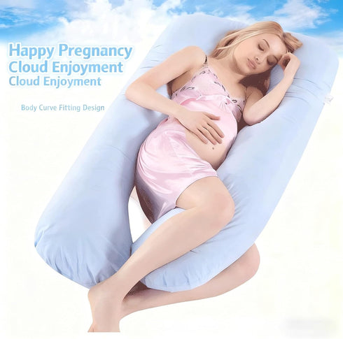 FYHCY #8 Pregnancy Pillows for Sleeping,U Shaped Full Body Maternity Pillow with Removable Cover,Support