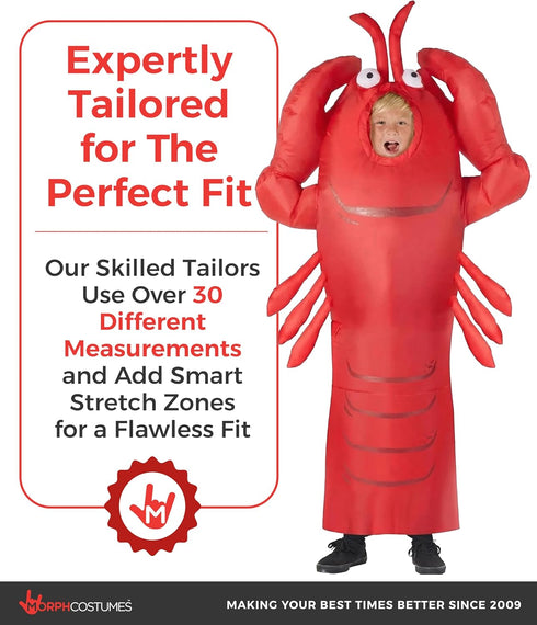 Morph Inflatable Lobster Costume, Dancing Lobster Costume, Under The Sea Lobster