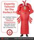 Morph Inflatable Lobster Costume, Dancing Lobster Costume, Under The Sea Lobster