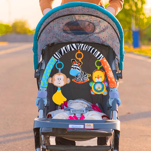 0-6 0-6 0 3 6 9 Car Seat Toys for Babies Months,Baby Stroller Activity Arch Toys for Infant Months Hanging Rattle