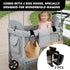 30kg (2PCS) Universal Wagon Accessories, Upgraded Side Hooks with Load Capacity - Sturdy Stroller Hooks & Space-Saving