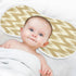 decor gift 4 Pack 22x11in Cotton Burp Cloths Baby Easy Care Beige Ikat Simple Line Burp rag for Unisex Babies