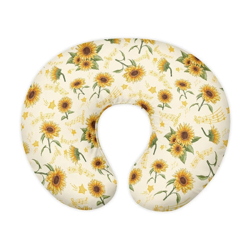 Kathyboom Sunflower Music Note Nursing Pillowcase for Newborn Baby Boys Girls, Ultra Soft