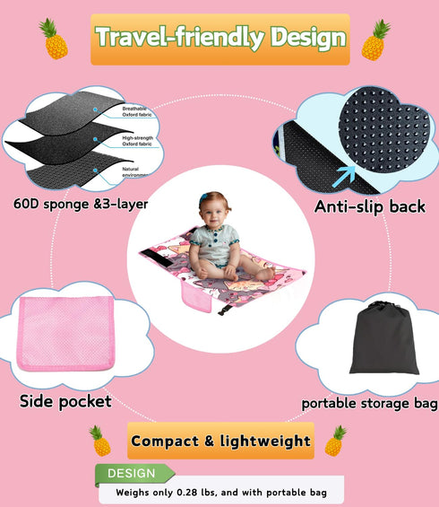 Zalhyrox 3017in, 1-3 Toddler Airplane Bed for Toddler - Cute Cartoon Airplane Seat Extender for Kids, Portable Travel