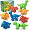 26PCS Dinosaur Alphabet Learning Toys for Kids Ages 3-5, Double-Sided ABC Matching