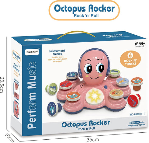 Baby Musical Toys for Toddlers, Octopus Music Instruments, Preschooler Educational Birthday Gifts for Boys Girls