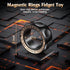 Upgrade Fidget Spinner for Stress Relief,Magnetic Fidget Spinner Rings with Relax Sounds,Stainless Steel Ring Toy