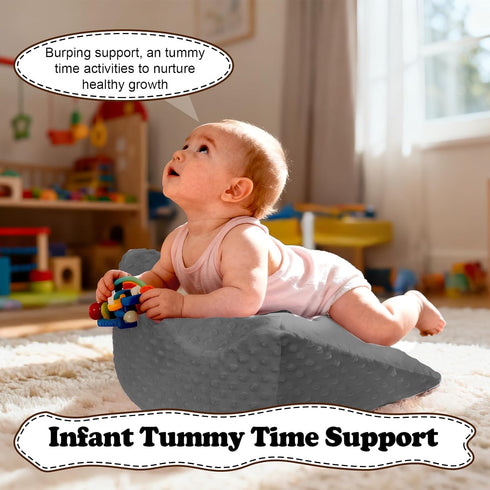 Funpkoser Tummy Time Prop for Infants | Baby Gas and Colic Relief with Memory Foam Support | for Neck, Shoulder & Body