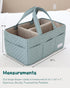 Lily Miles Baby Diaper Caddy Organizer, Quilted Nursery Storage Basket for Newborn Essentials and Diaper Changing