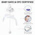 Giftophilia Set 3 Sippy Cup Conversion Kit for Lansinoh Baby Bottles, Soft Straw Top and Weighted Straw Transition Kit