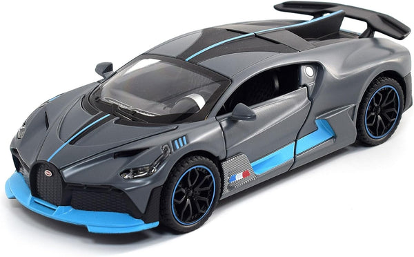 1:32 Toy Cars Bugatti Divo Metal Model Diecast Cars with Light and Sound, Pull Back Toy for Boys