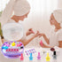 RIANEAN Set 5 6 7 8 9 10, 5-8 Girls Nail Polish Purple, Toys for Girl Age Nail Care Kit with Nail Polish, Nail Dryer