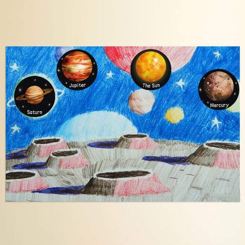 Space Stickers for Kids - 200Pcs Planet Solar System Outer Space Labels for Art Crafts, School Supplies