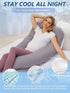 Bedbee Pregnancy Pillow for Sleeping, U Shaped Maternity Pillow with Microfiber Removable Cover, Support Back, Hips