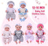 BABESIDE 6 Sets Reborn Baby Doll Clothes for 12-15 Inch Babydolls, Reborn Baby Doll Clothing Baby Doll Accessories Set for Realistic Baby Dolls Girl, 14 Pcs Reborn Clothes