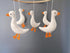 Geese Crib Mobile,Hunting Nursery Decor,Goose Mobile,Neutral Nursery Decor, Felt,Natural cot Mobile, Duck Crib Mobile