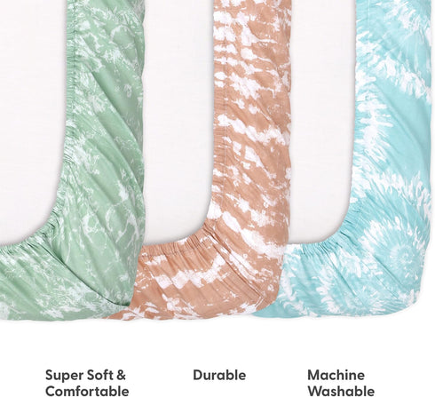 Pack 3 Pack The Peanutshell n Play Sheets, Fitted Mini Crib Sheets, Playard Sheets, Playpen, Portable Crib Bedding