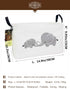 HUNRUNG Cute Rectangle Storage Basket, Canvas Organizer Bin for Pet/Children Toys, Books, Clothes (Elephant)