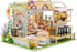 DIY Miniature House Kit for Adults, 3D Wooden Mini Dollhouse Kit, Lovely Cats Coffee Garden Home Decor Gift