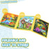 LovesTown Magnetic Travel Puzzles Book - Dinosaur Wooden Magnetic Puzzles for Toddlers Learning