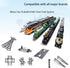 enttgo City Train Track Building Block Accessories, Train Track Accessories and Railway Track Expansion are Compatible