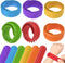 Slap Bracelets Textured Silicone Fidget Bracelet for Autism,ADHD,Anxiety Relief Sensory Calming Tools