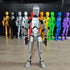 Assembly Completed T13 Action Figure, Titan 13 3D Printed Lucky 13 Action Figure (Silver)