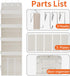 TAHAVICE 5-Tier 10 Closet Over The Door Organizer with Mesh Pockets | Large Capacity Hanging Storage for Baby Diapers