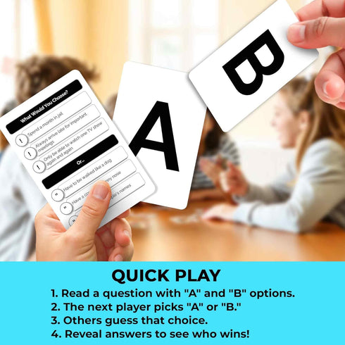 8-12 500+ QUOKKA Board Games for Kids Family Games for Kids and Adults What Would You Choose Questions Does Family
