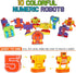 Liberty Imports 15 PCS Number Robots Transforming Toys Set, Educational STEM Learning Bots for Kids Counting Fun