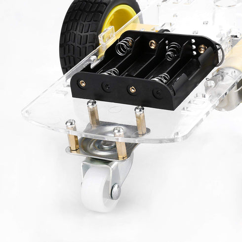 EMO Smart Robot Car Chassis Kit, with Motors, Speed Encoder and Battery Box for DIY Projects