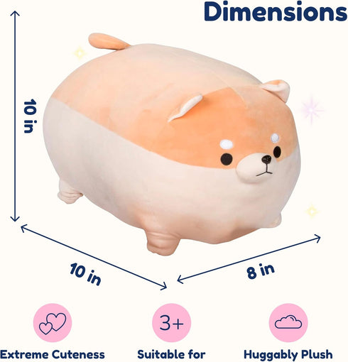 Mommy 4 Set 3-8 PixieCrush Stuffed Dog Toy - Cute Plushies Shiba Inu with Puppies - Adorable Plush Pillow