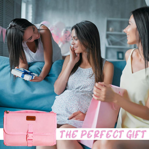 Portable Changing Pad for Baby, Travel Diaper Changing Pad for Newborn, Waterproof Baby Changing Mat, Foldable
