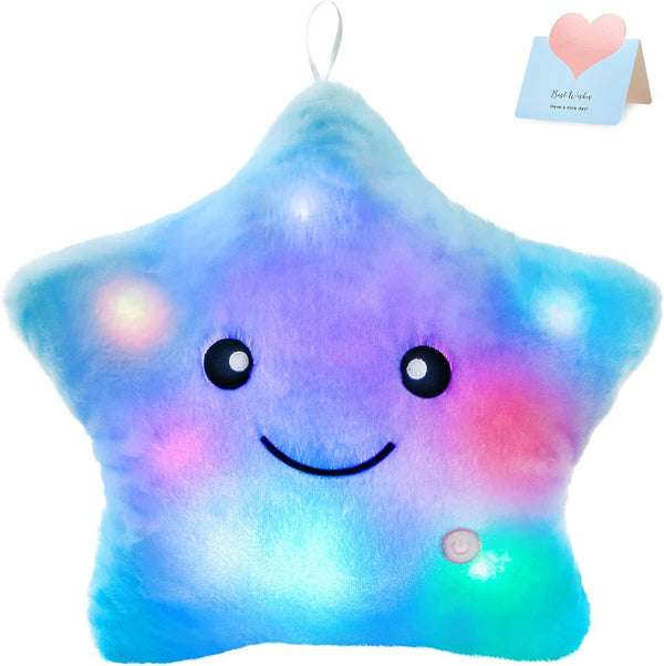 WEWILL 13'' Creative Twinkle Star Glowing LED Night Light Plush Stuffed Animals
