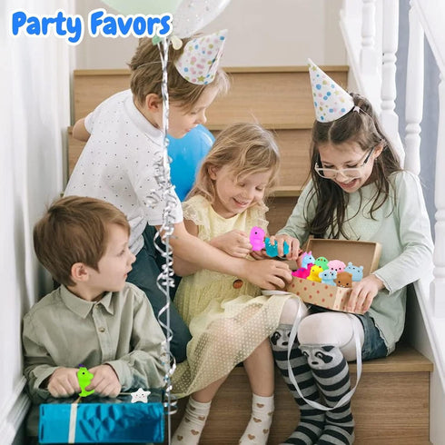 200Pcs (200) Mochi Squishy Toys, Kawaii Squishies, Mini Fidget Toys Bulk for Kids, Party Favors Class Prizes Valentines
