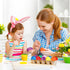 Augshy 14 PCS Plastic Egg Shakers, Colorful Percussion Musical Egg Maracas for Kids Toys
