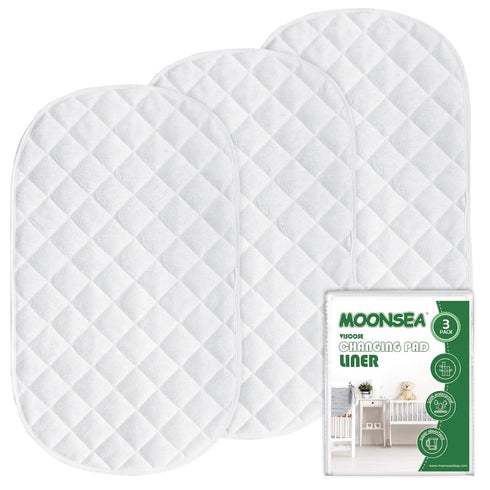 Diaper Changing Pad Liner Non-Slip, Waterproof Terry Mat Changing Pad Cover Liner,