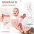 Colic and Gas Relief for Newborns - Flaxseed Heated Tummy Wrap, Baby Swaddling Belt for Upset Stomach Relief (Pink)