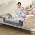 (47-Inch, BABY JOY Bed Rails for Toddlers, Extra Long, Swing Down Safety Bed Guard for Convertible Crib, Folding Baby