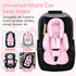 3 Infant Car Seat Insert with Shoulder & Crocth Covers, Thickened Carseat Head and Body Support for Infant, Reversible
