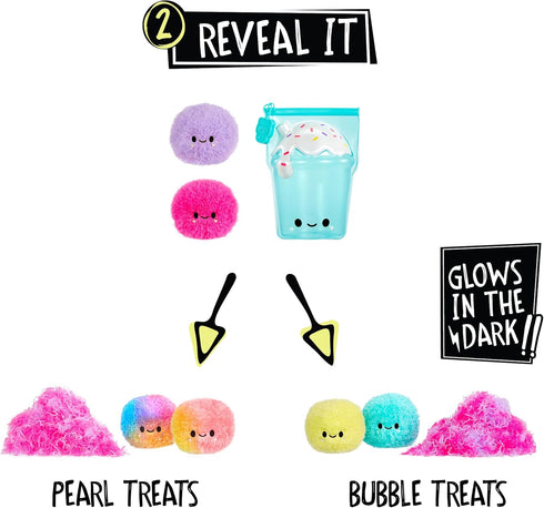 Fluffie Stuffiez Boba Drink Small Collectible Plush, Surprise Reveal Unboxing, Huggable Tactile Play