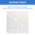 Delta Children 100% Cotton Flannel Baby Receiving Blankets for Girls Boys – 30x30 Inches (Pack of 2)